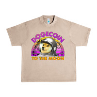 French Oak doge coin to the moon 80's retro sunset Urban Heavy Tee - Jasminsmagicworld