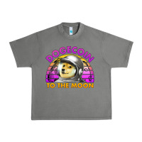 Tornado doge coin to the moon 80's retro sunset Urban Heavy Tee - Jasminsmagicworld