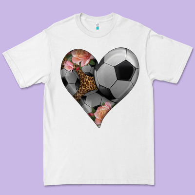 Western Soccer Heart Premium Tee Designed By Hra Design Shop