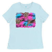 Baby Blue race background Ladies Tee - Zillion Design Studio