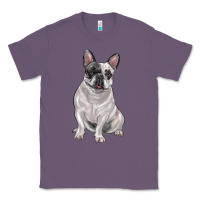 Lavender white black french bulldog Classic Tee - LillyAllenDesigns