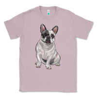 Lilac white black french bulldog Classic Tee - LillyAllenDesigns
