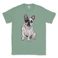 Sage white black french bulldog Classic Tee - LillyAllenDesigns