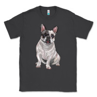 White Black French Bulldog Classic Tee | Teevron