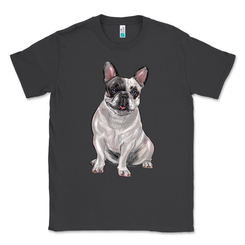 White Black French Bulldog Classic Tee by LillyAllenDesigns | Teevron