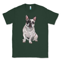 Sports Green white black french bulldog Classic Tee - LillyAllenDesigns
