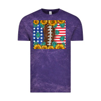 Cloud Purple American football and america Vintage Tee - NancyCooperArtShop