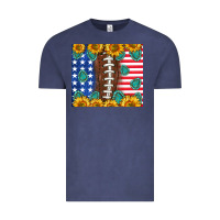 Vintage Denim American football and america Vintage Tee - NancyCooperArtShop