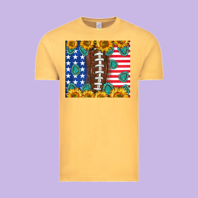American Football And America Vintage Tee Designed By Nancycooperartshop