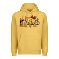 Antique Gold I love Fall most of Fall Premium Hoodie - NancyCooperArtShop