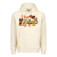 Sandshell I love Fall most of Fall Premium Hoodie - NancyCooperArtShop