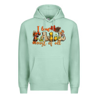 Seafoam I love Fall most of Fall Premium Hoodie - NancyCooperArtShop