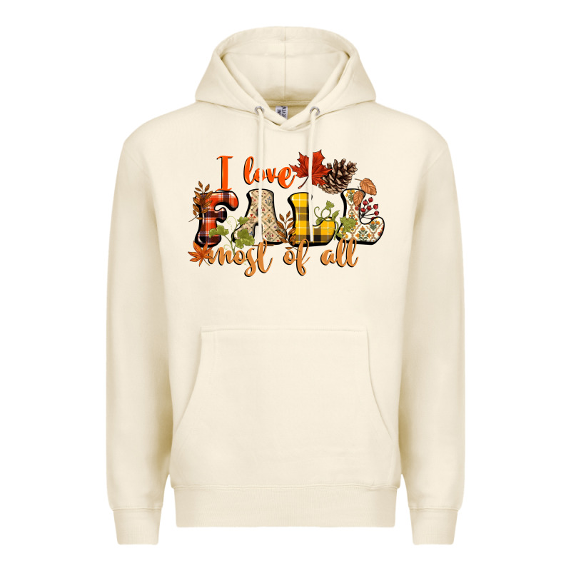 I Love Fall Most Of Fall Premium Hoodie by NancyCooperArtShop | Teevron