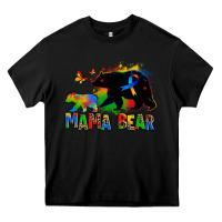 Black mama bear autism Heavy Core Tee - Zillion Design Studio