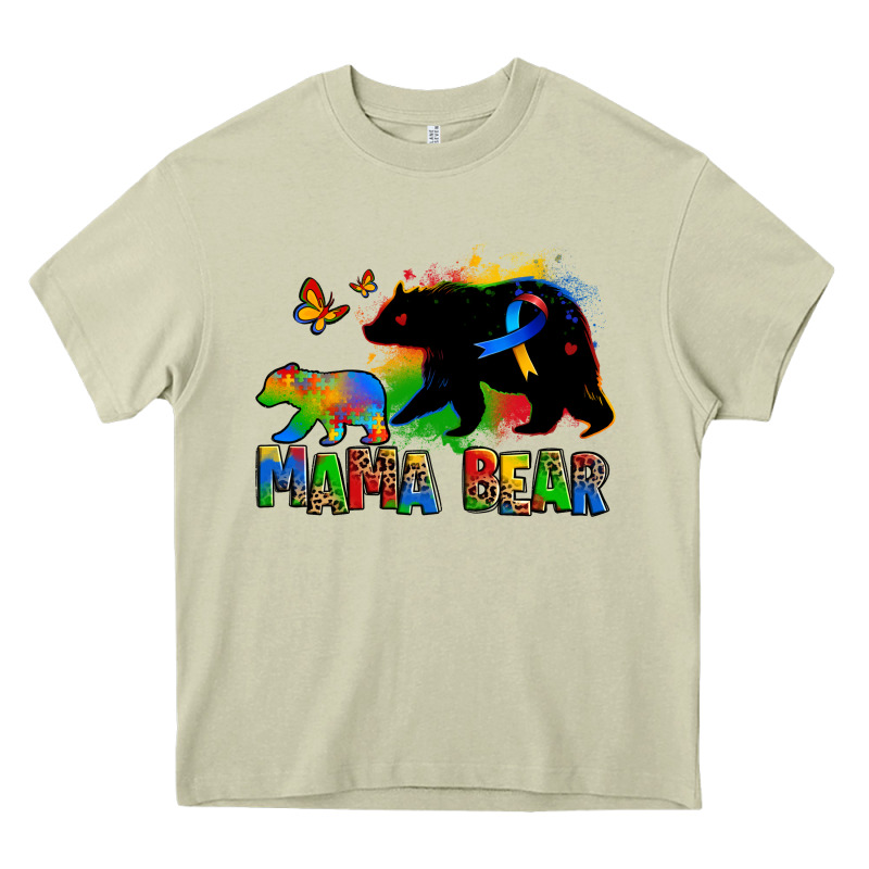 Mama Bear Autism Heavy Core Tee by Zillion Design Studio | Teevron