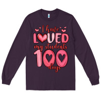 Plum i have loved my students 100 days Long Sleeve Tee - MaliasSmallBusiness