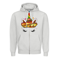 Unicorn And Sombrero Zipper Hoodie | Teevron