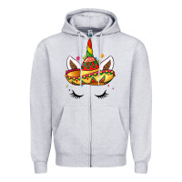 Heather Grey unicorn and sombrero Zipper Hoodie - LillyAllenDesigns