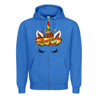 True Royal unicorn and sombrero Zipper Hoodie - LillyAllenDesigns