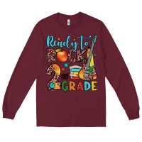 Burgundy ready to rock 2nd grade Long Sleeve Tee - JahusDesignShop