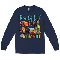 Navy ready to rock 2nd grade Long Sleeve Tee - JahusDesignShop