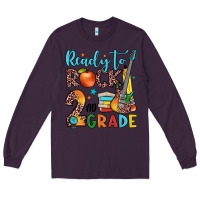 Plum ready to rock 2nd grade Long Sleeve Tee - JahusDesignShop