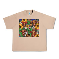 Burro western cactus sunflower highlands cow Urban Heavy Tee - BarkalooDesign