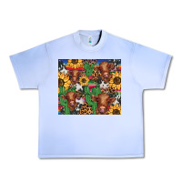 Grape Ice western cactus sunflower highlands cow Urban Heavy Tee - BarkalooDesign