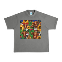 Tornado western cactus sunflower highlands cow Urban Heavy Tee - BarkalooDesign
