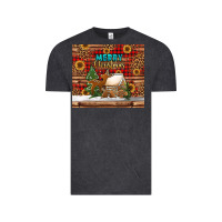 Vintage Black merry christmas cookies buffalo plaid Vintage Tee - Jasminsmagicworld