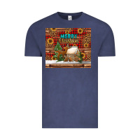 Vintage Denim merry christmas cookies buffalo plaid Vintage Tee - Jasminsmagicworld