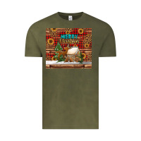Vintage Olive merry christmas cookies buffalo plaid Vintage Tee - Jasminsmagicworld