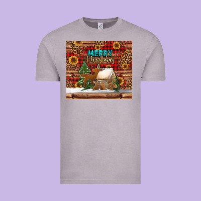 Merry Christmas Cookies Buffalo Plaid Vintage Tee Designed By Jasminsmagicworld