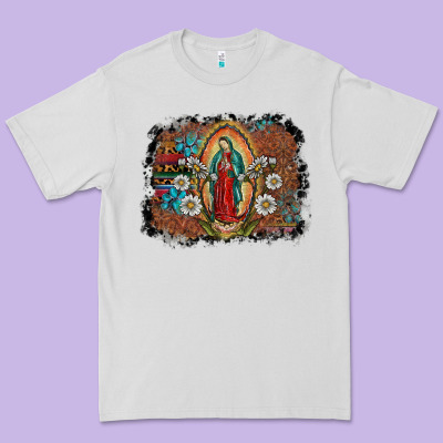 Virgin Mary Premium Tee Designed By Sublimationcraftshop