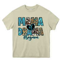 Mossy mama of drama boy mom Heavy Core Tee - Zillion Design Studio
