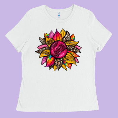 Race  Sunflower Ladies Tee Designed By Zillion Design Studio
