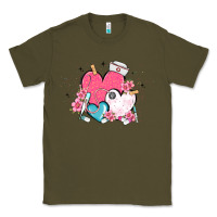 Army Green nurse hearts Classic Tee - MaliasSmallBusiness