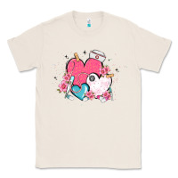 Natural nurse hearts Classic Tee - MaliasSmallBusiness