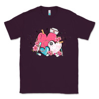 Plum nurse hearts Classic Tee - MaliasSmallBusiness