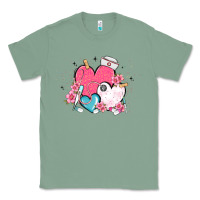 Sage nurse hearts Classic Tee - MaliasSmallBusiness