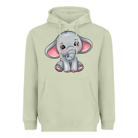 Matcha elephant Heavyweight Hoodie - texasbilliewilder