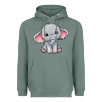 Sage elephant Heavyweight Hoodie - texasbilliewilder