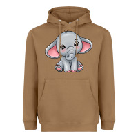 Toasted Coconut elephant Heavyweight Hoodie - texasbilliewilder