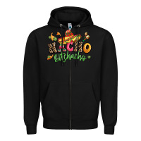 Black nacho bitchacho Zipper Hoodie - LillyAllenDesigns
