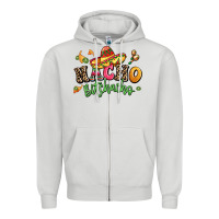 Dove Grey nacho bitchacho Zipper Hoodie - LillyAllenDesigns