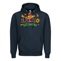 Navy nacho bitchacho Zipper Hoodie - LillyAllenDesigns