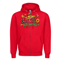 Red nacho bitchacho Zipper Hoodie - LillyAllenDesigns