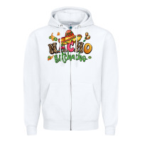 White nacho bitchacho Zipper Hoodie - LillyAllenDesigns