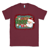 Burgundy believe santa Classic Tee - AdoDesignShop