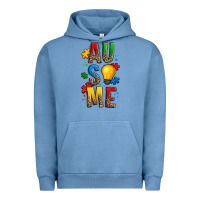 Pigment Pebble Blue ausome autism Urban Hoodie - OliviaCreatesArt